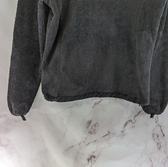 The North Face Jacket Women Small Black Fleece Full Zip Fuzzy Sherpa Osito Oso - Picture 7 of 9